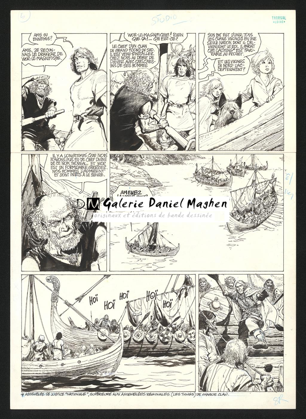 Planche originale n°5 - Grzegorz Rosinski - Encre de Chine sur papier - 5914