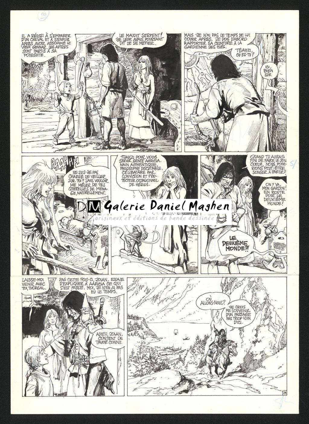 Planche originale n°29 - Grzegorz Rosinski - Encre de Chine sur papier - 5912