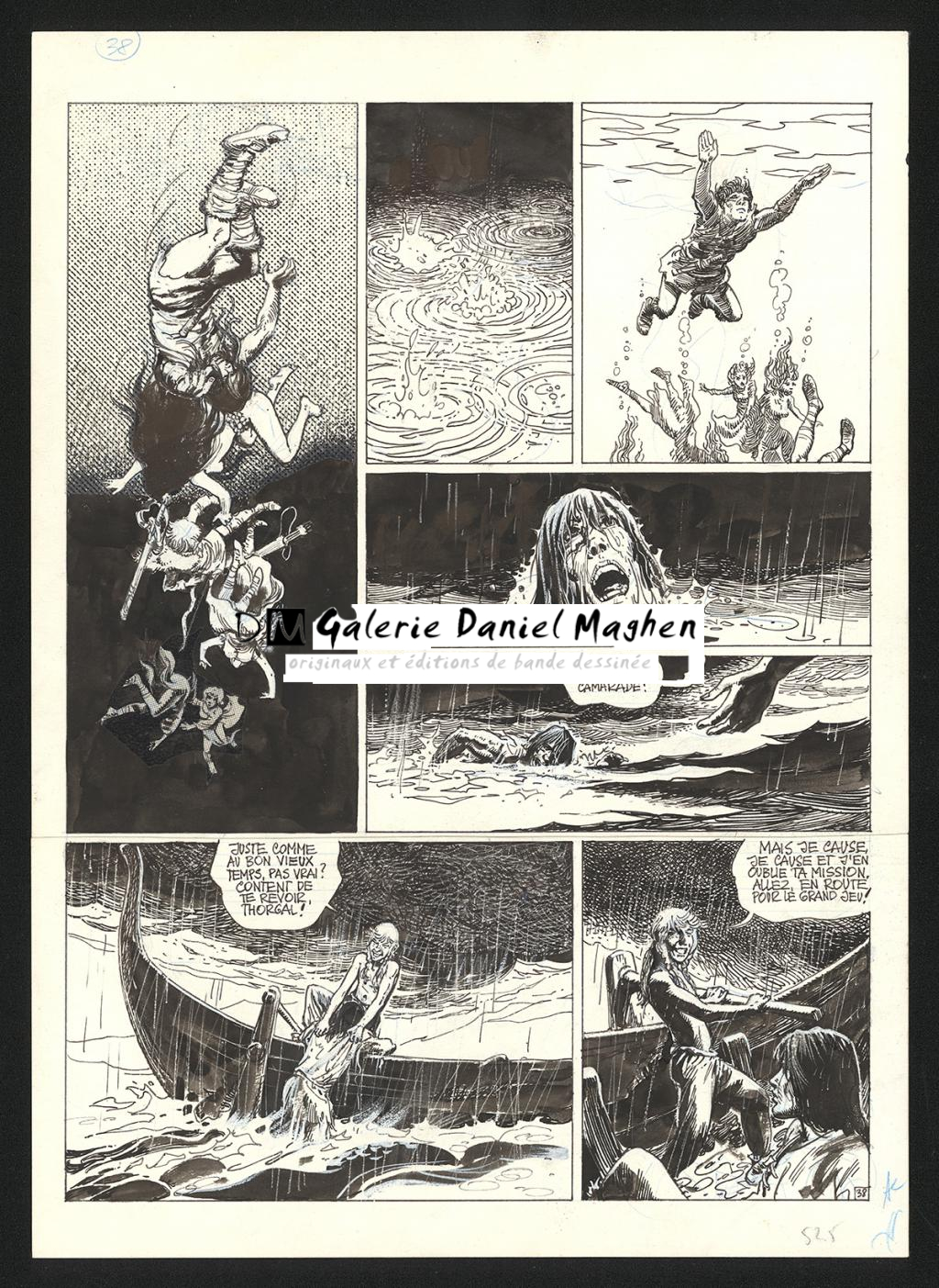 Planche originale n°38 - Grzegorz Rosinski - Encre de Chine sur papier - 5911