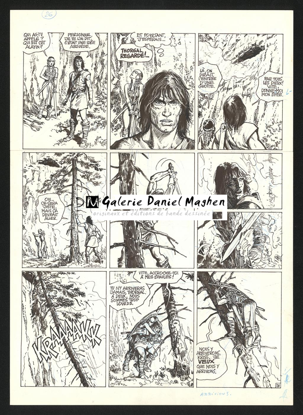 Planche originale n°26 - Grzegorz Rosinski - Encre de Chine sur papier - 5910