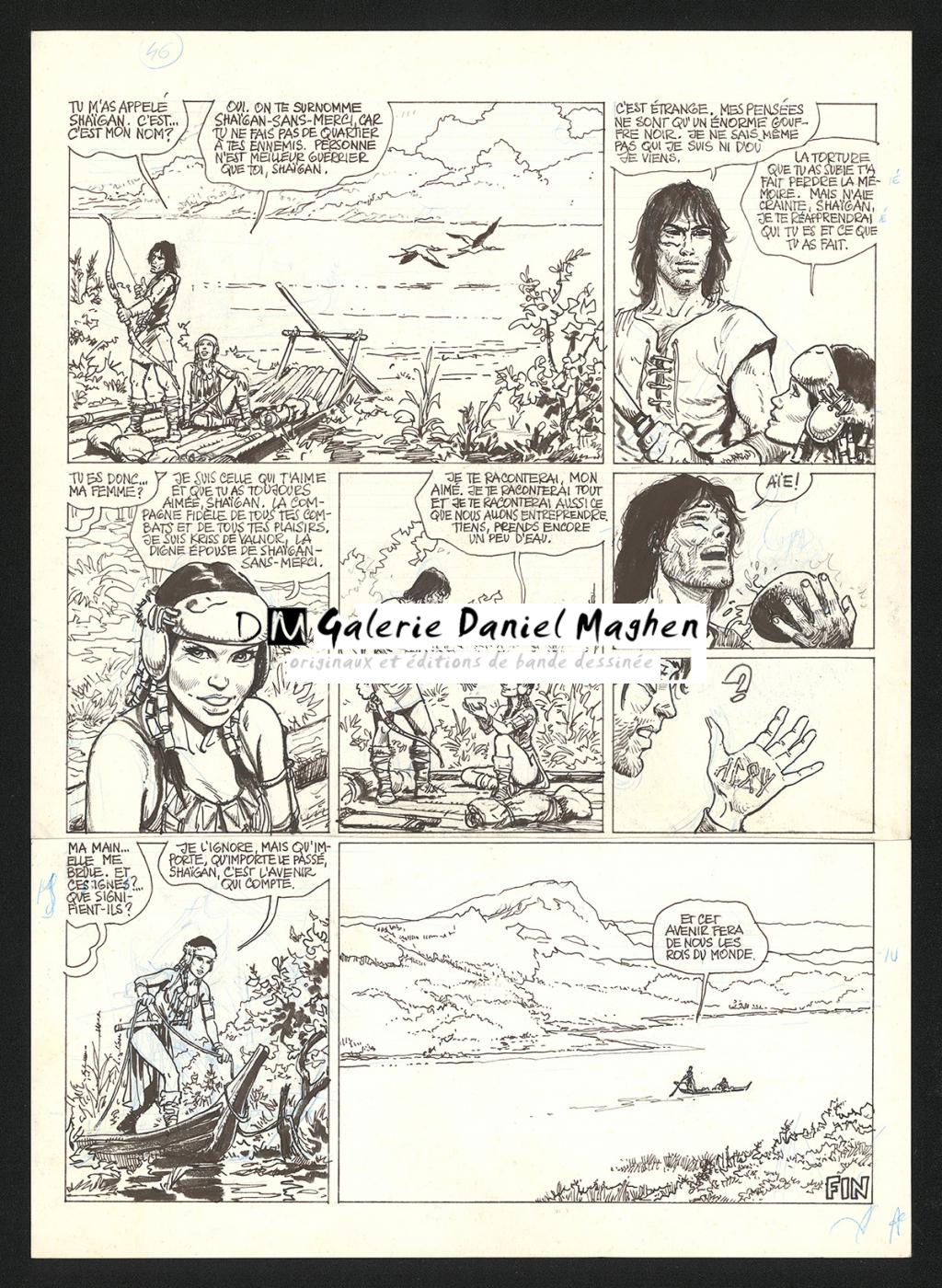 Planche originale n°46 - Grzegorz Rosinski - Encre de Chine sur papier - 5909