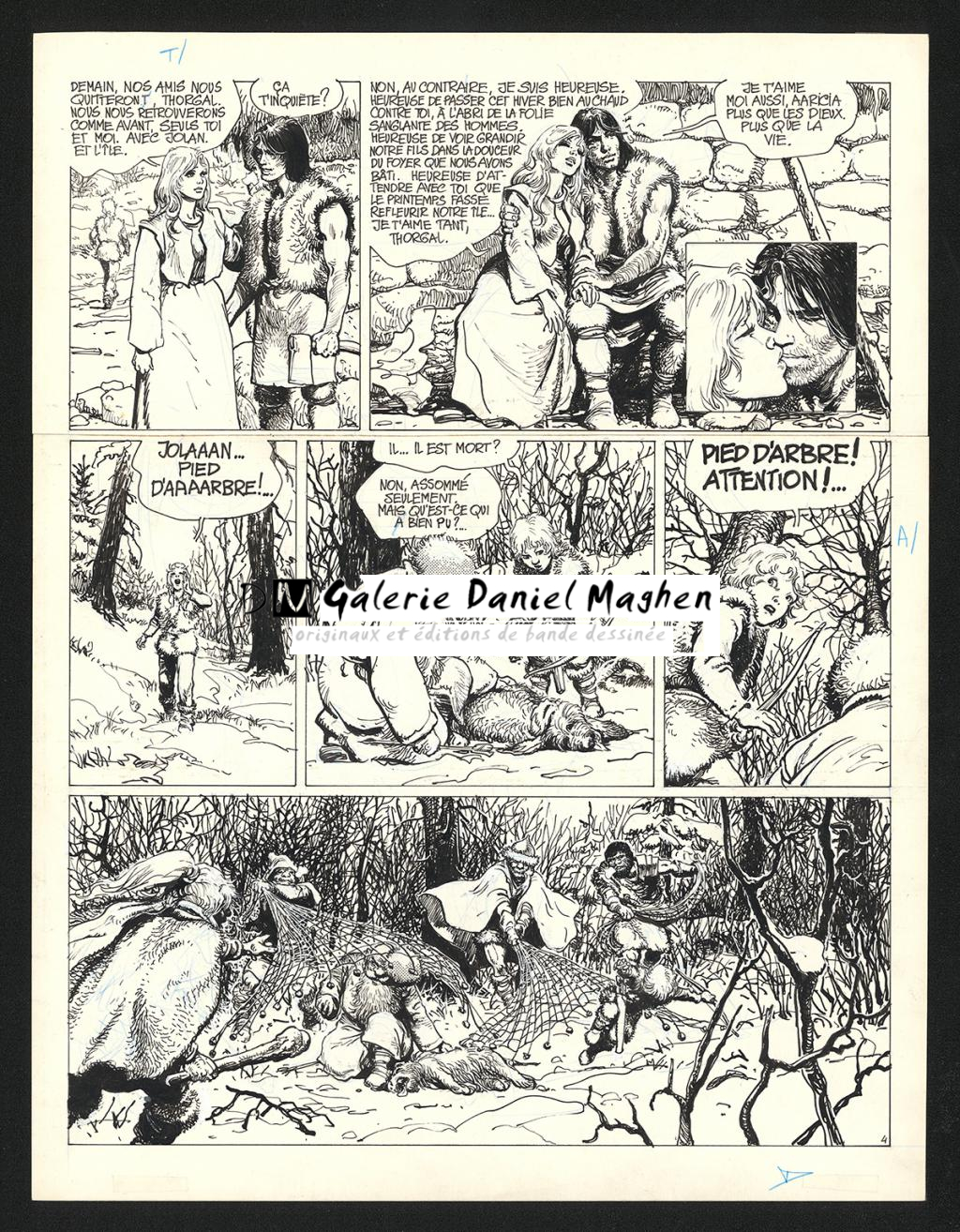 Planche originale n°4 - Grzegorz Rosinski - Encre de Chine sur papier - 6007