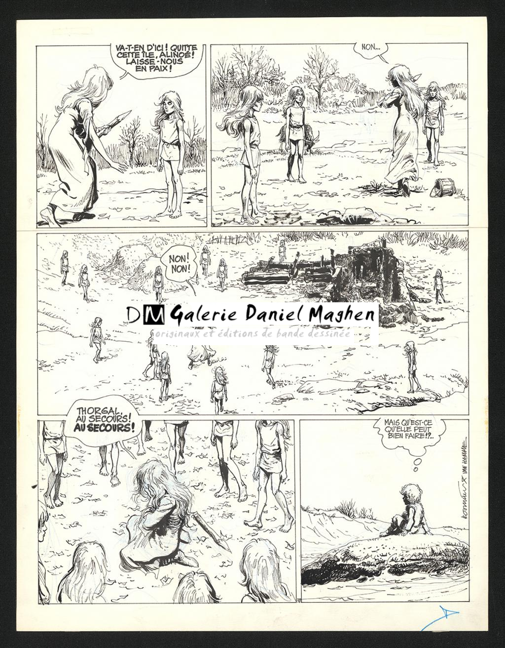 Planche originale n°38 - Grzegorz Rosinski - Encre de Chine sur papier - 5987