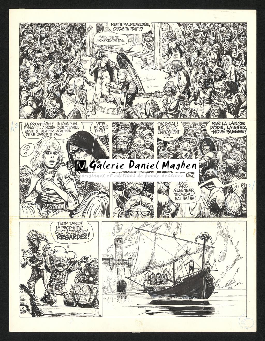 Planche originale n°6 - Grzegorz Rosinski - Encre de Chine sur papier - 6032