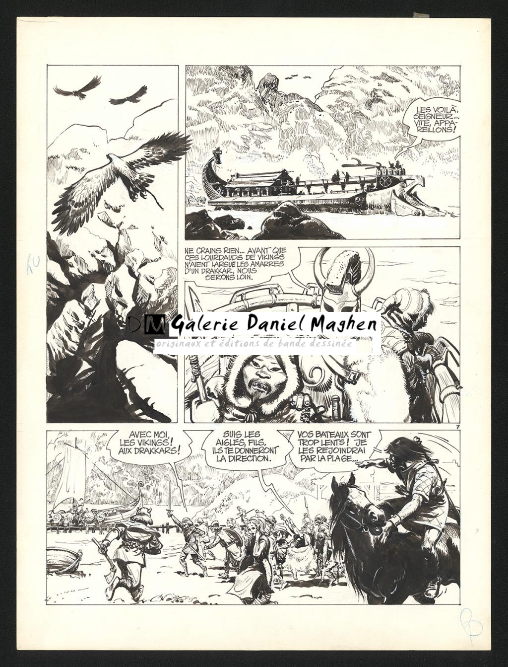 Planche originale n°7 - Grzegorz Rosinski - Encre de Chine sur papier - 5982