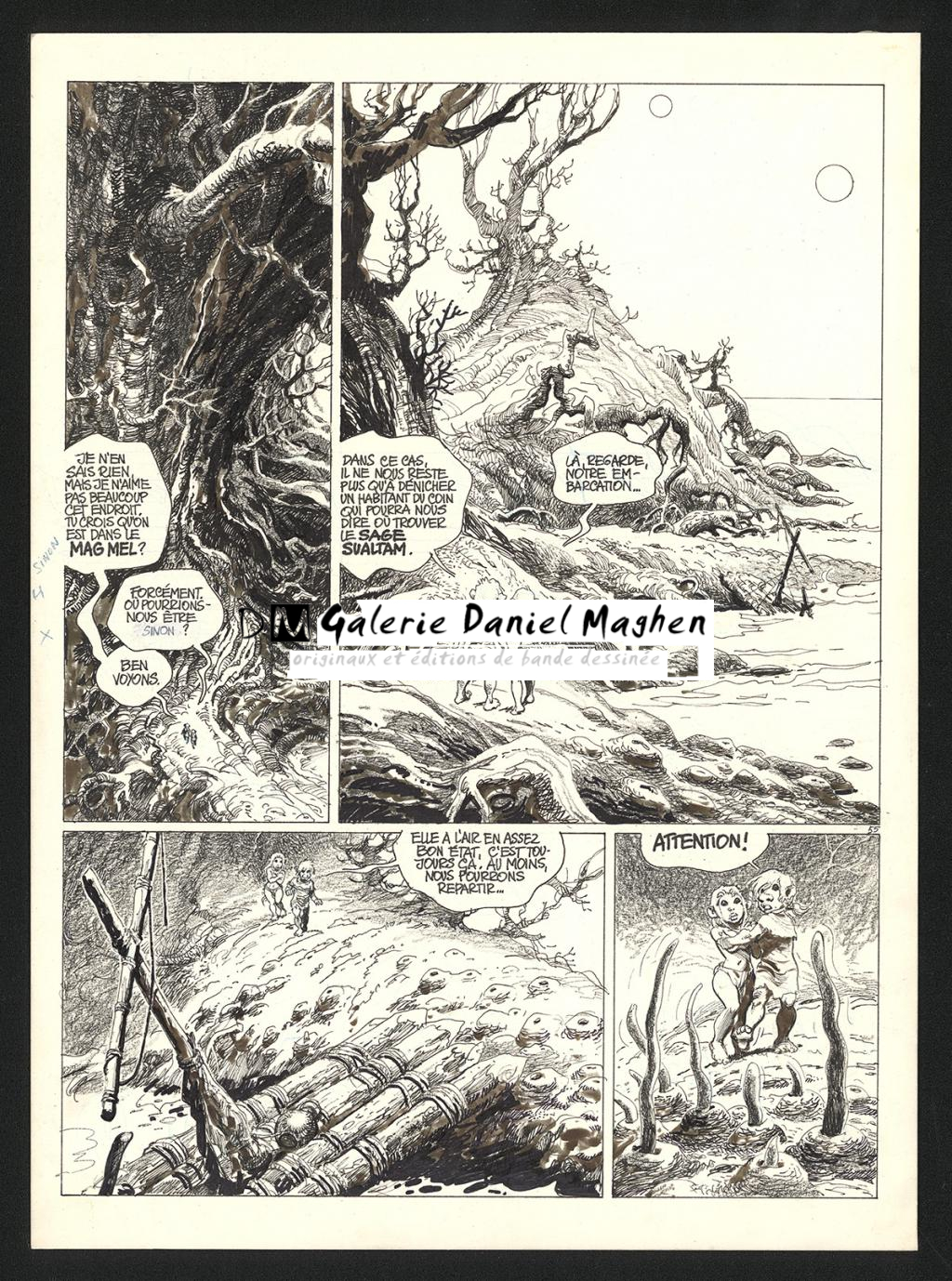 Planche originale n°55 - Grzegorz Rosinski - Encre de Chine sur carton fort  - 5979