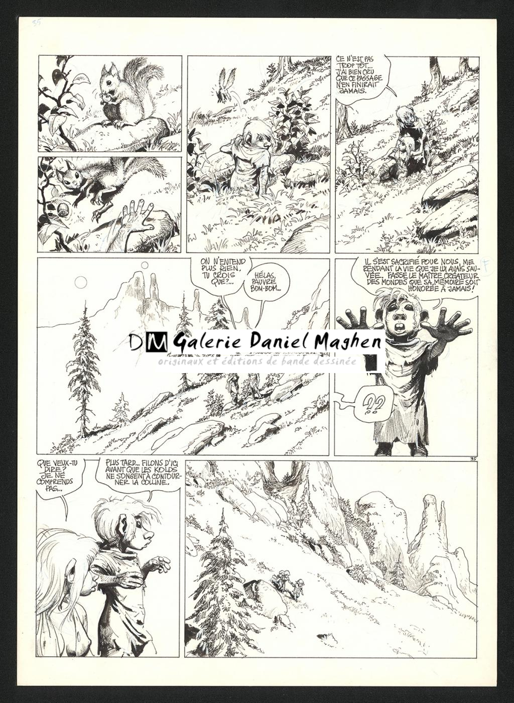 Planche originale n°35 - Grzegorz Rosinski - Encre de Chine sur carton fort  - 5978