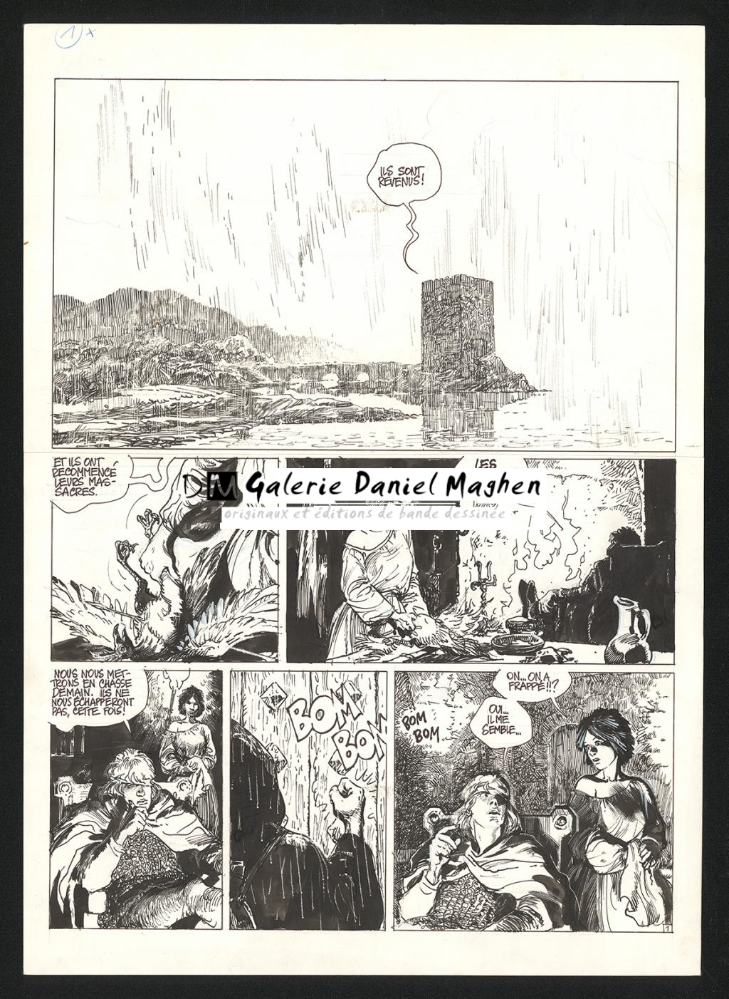 Planche originale n°1 - Grzegorz Rosinski - Encre de Chine sur papier - 5997