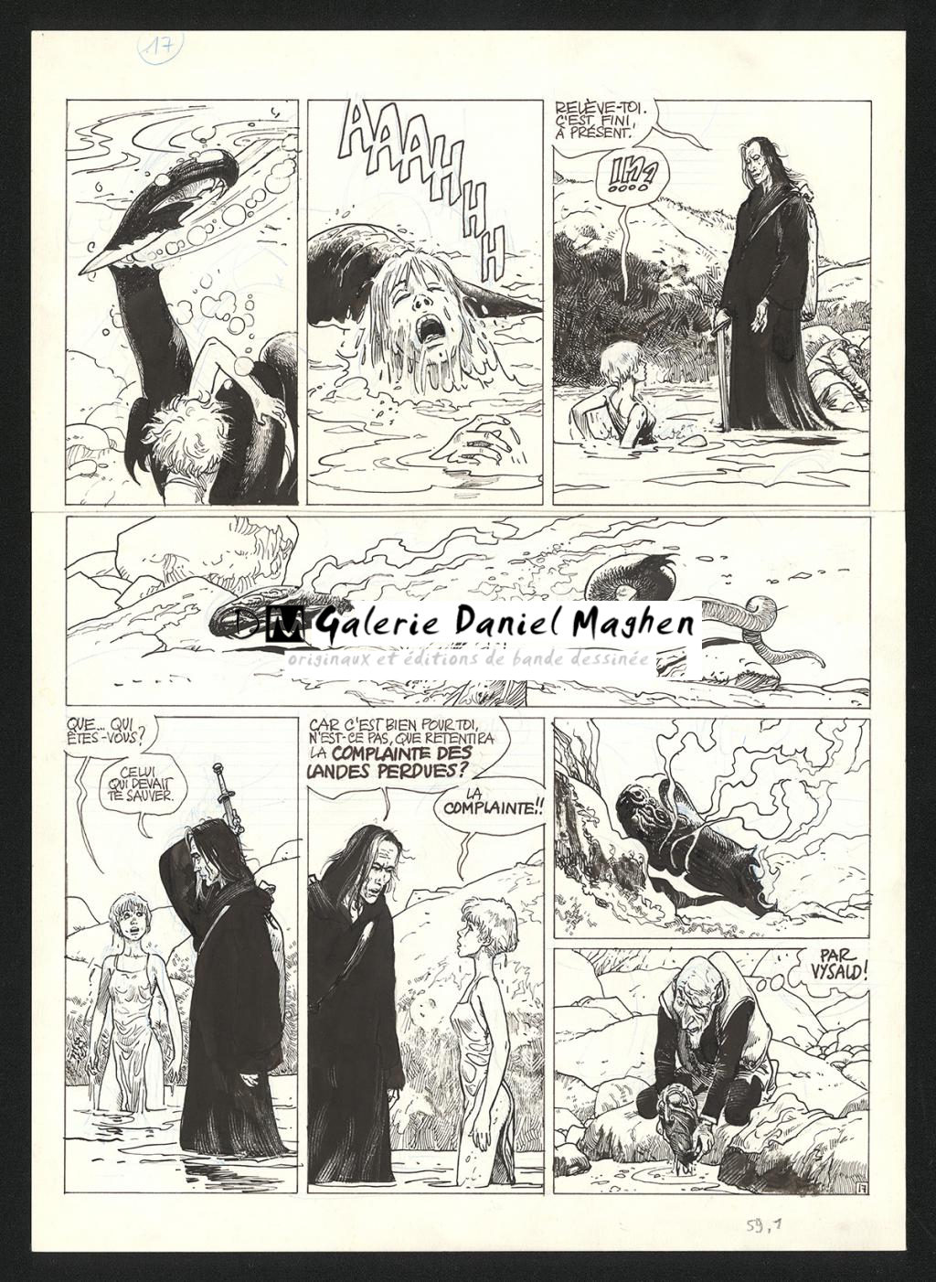 Planche originale n°17 - Grzegorz Rosinski - Encre de Chine sur papier - 5996