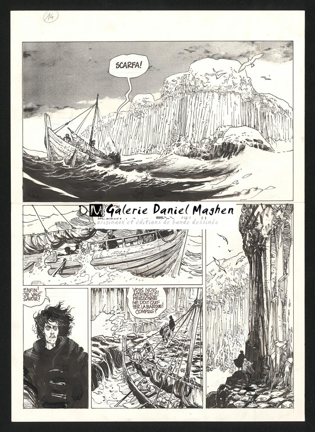 Planche originale n°14 - Grzegorz Rosinski - Encre de Chine sur papier - 5994