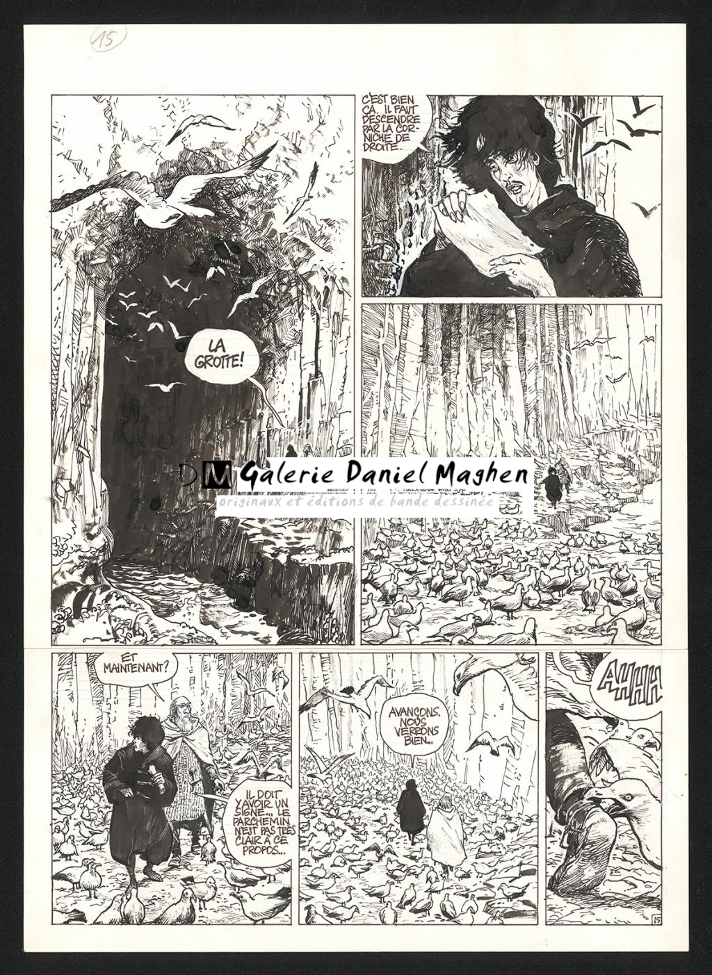 Planche originale n°15 - Grzegorz Rosinski - Encre de Chine sur papier - 5993
