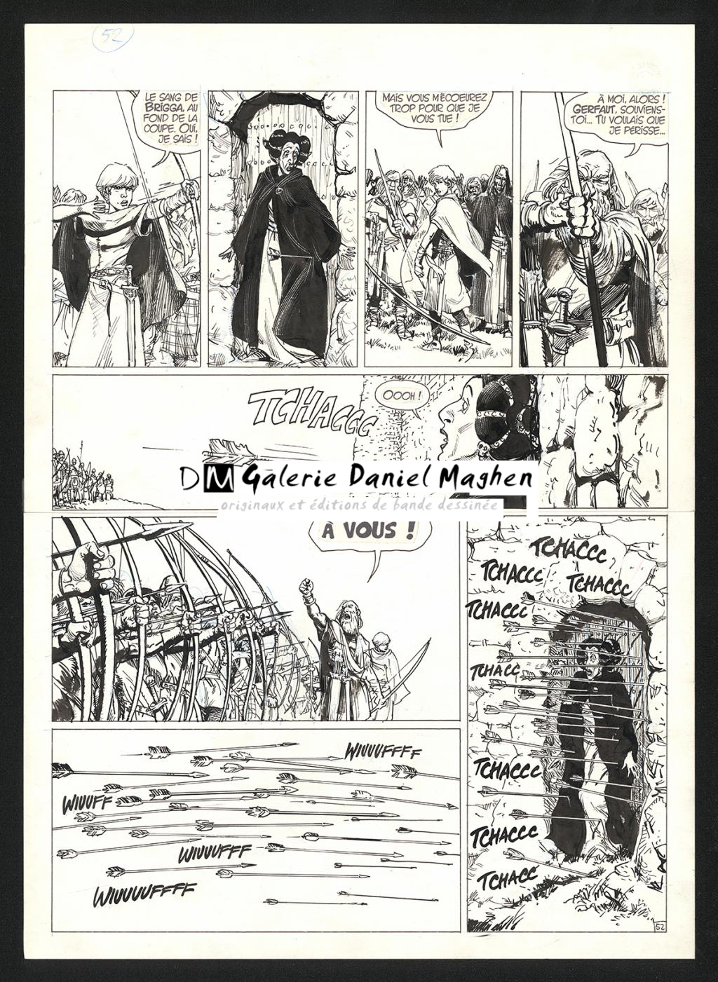 Planche originale n°52 - Grzegorz Rosinski - Encre de Chine sur papier - 6055