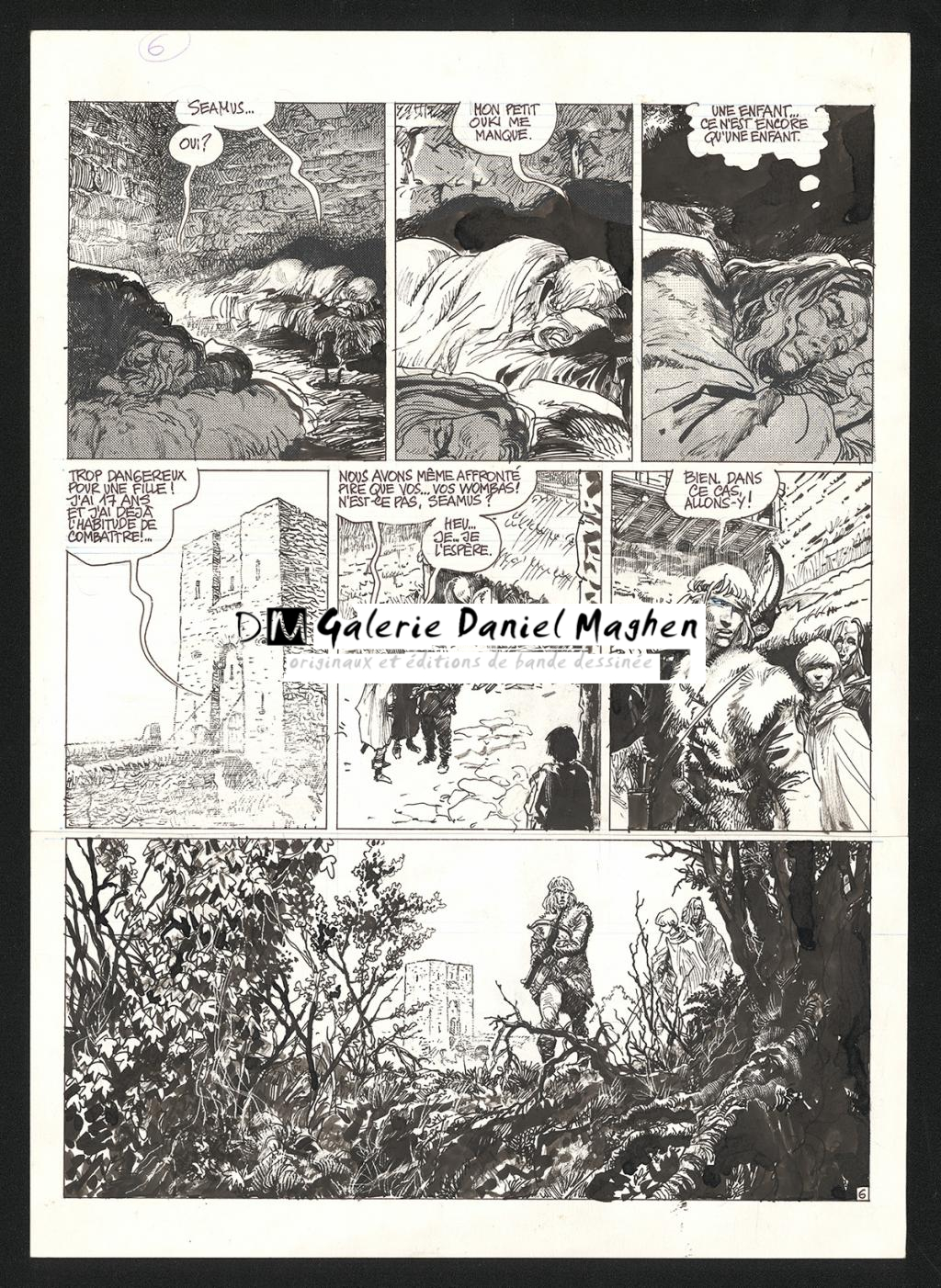 Planche originale n°6 - Grzegorz Rosinski - Encre de Chine sur papier - 6056