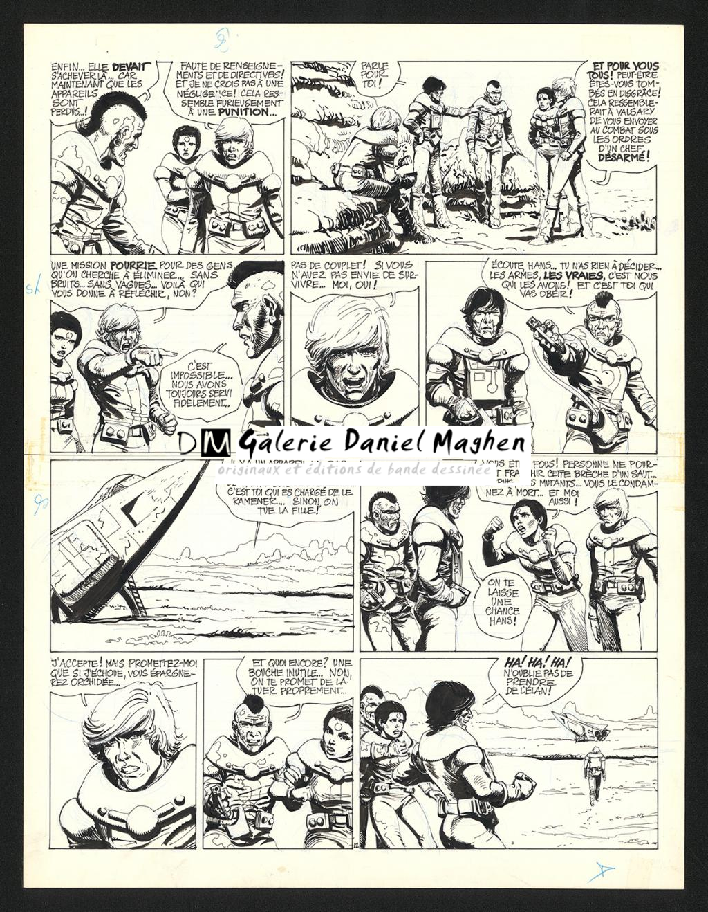 Planche originale n°12 - Grzegorz Rosinski - Encre de Chine sur papier - 6022