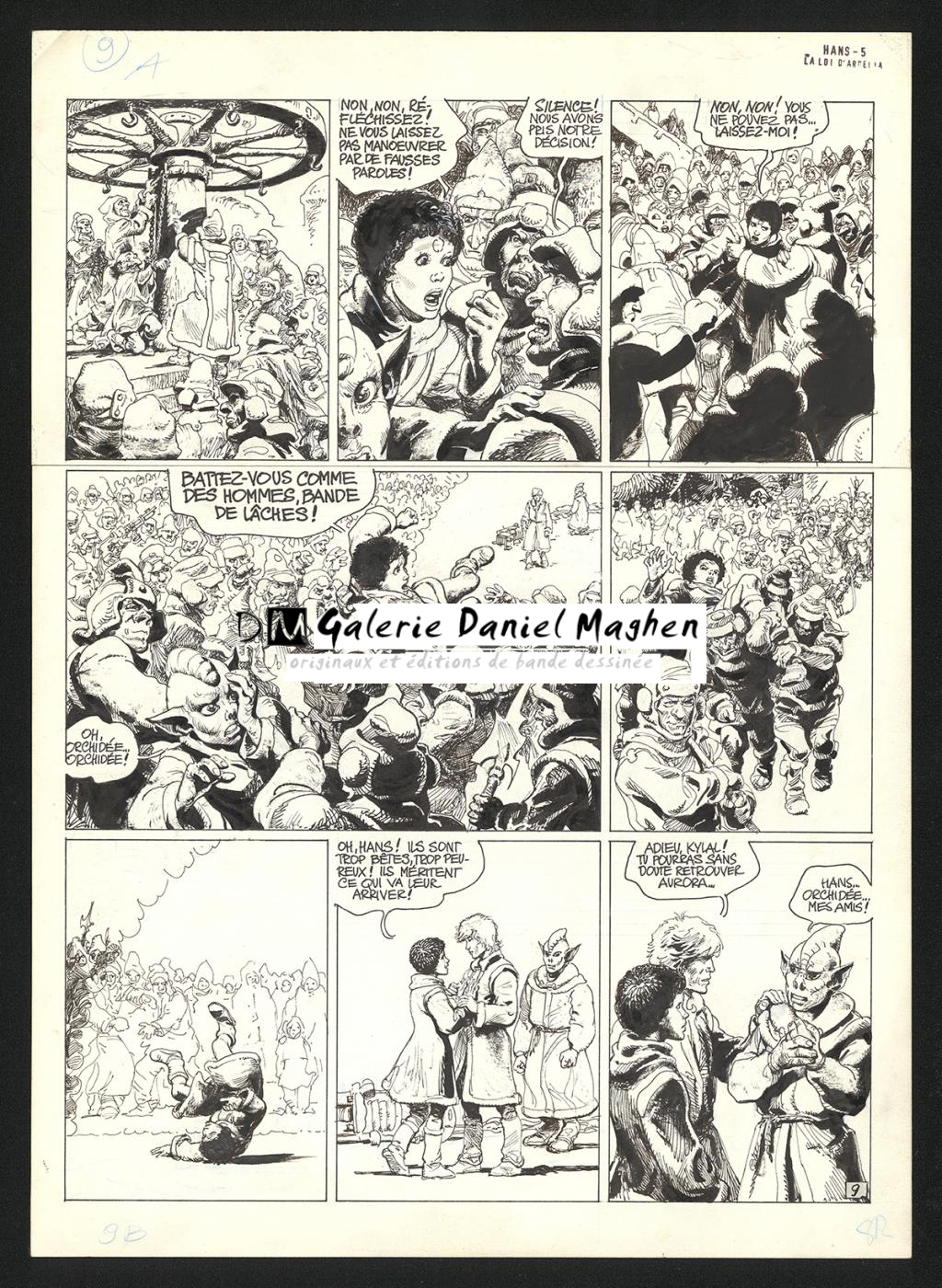 Planche originale n°9 - Grzegorz Rosinski - Encre de Chine sur papier - 5901