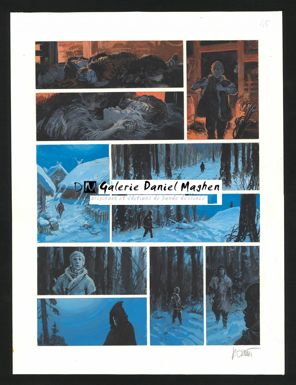 Planche originale n°45 - Grzegorz Rosinski - Technique mixte - 6016