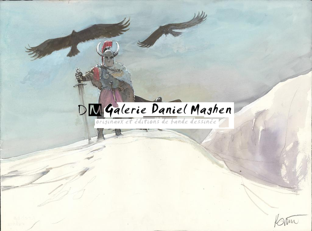 Illustration originale - Grzegorz Rosinski - Technique mixte - 6014