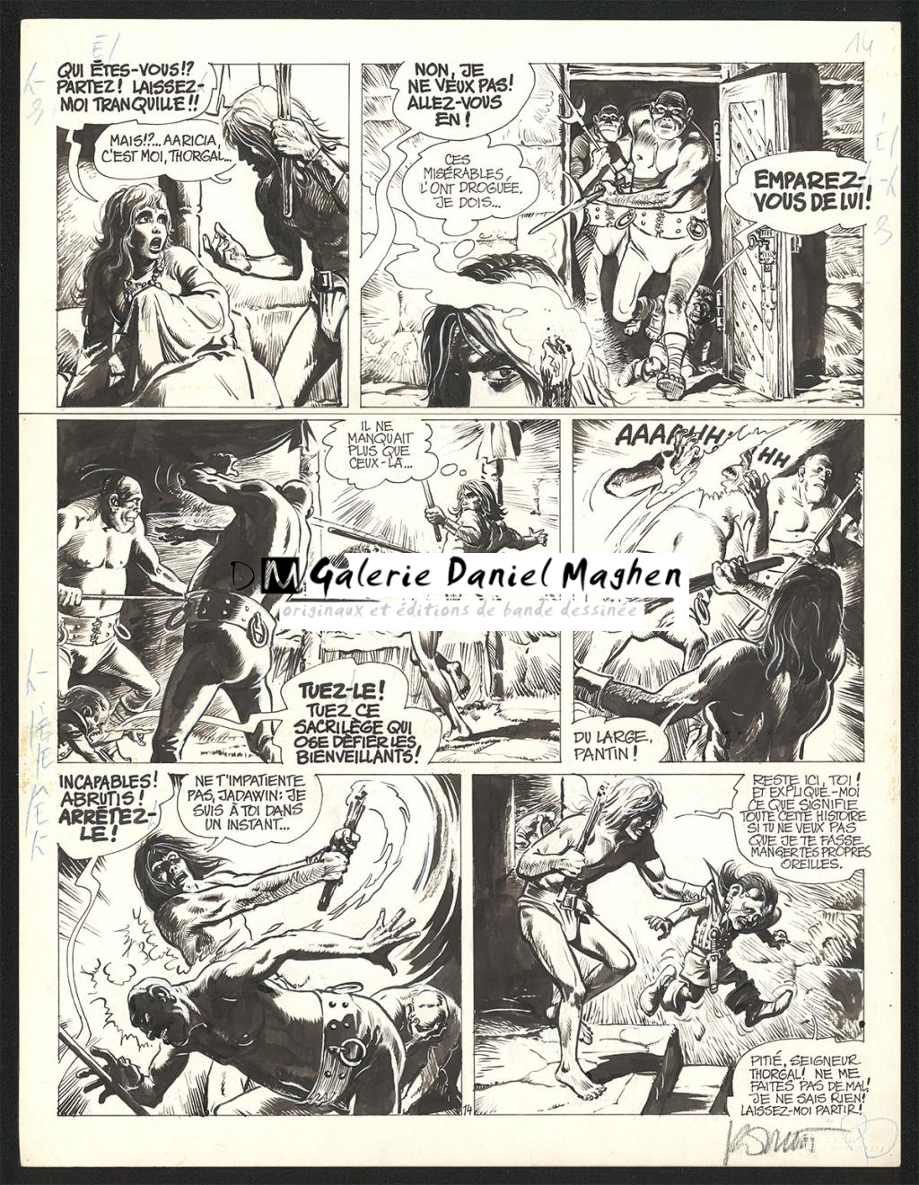 Planche originale n°14 - Grzegorz Rosinski - Encre de Chine sur papier - 5896