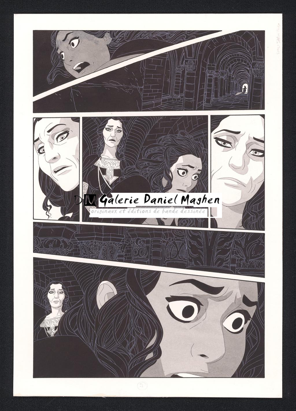 Planche originale - Bertrand Gatignol - Encres noires et aquarelle sur papier - 5200