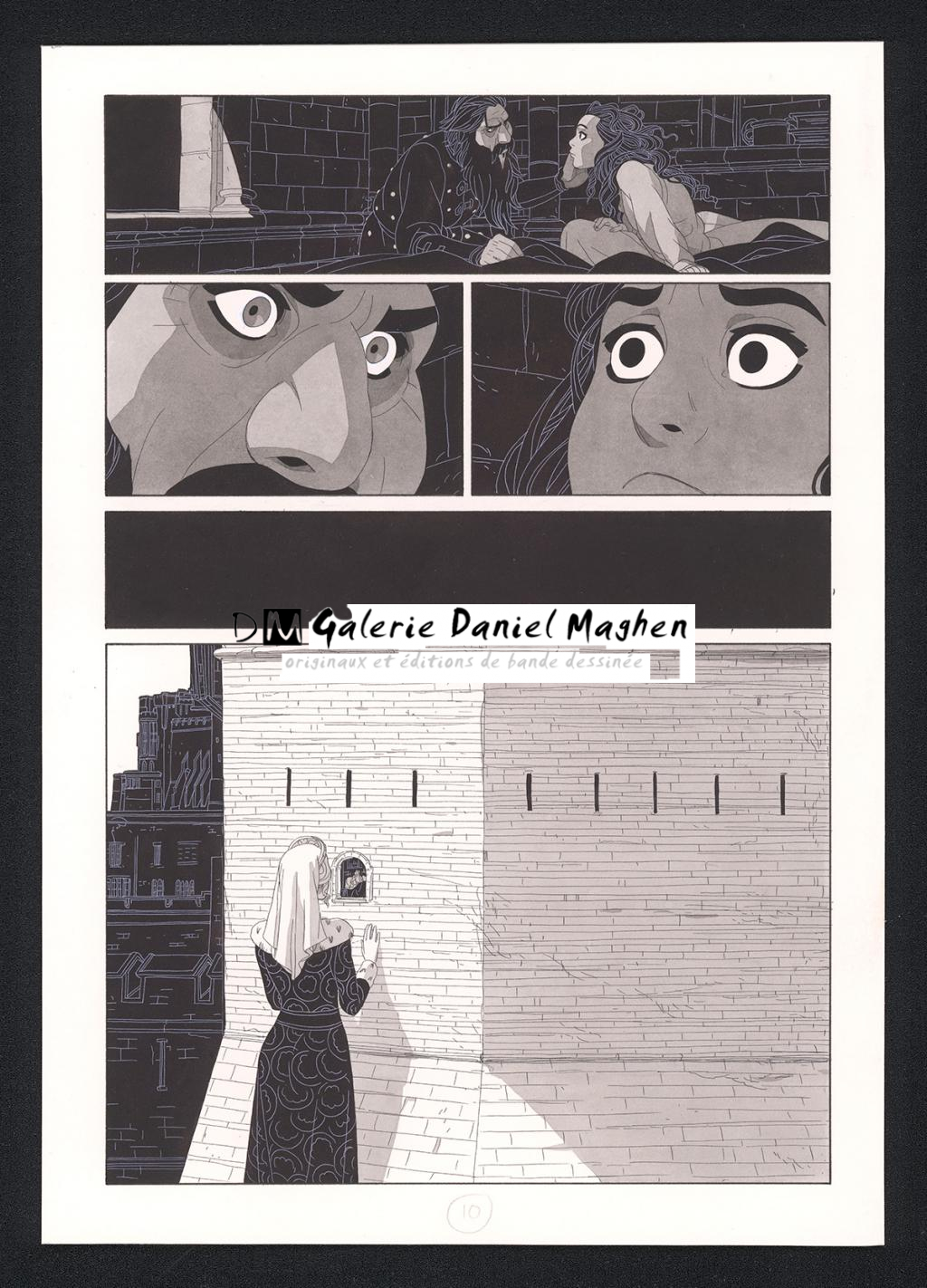 Planche originale - Bertrand Gatignol - Encres noires et aquarelle sur papier - 6140