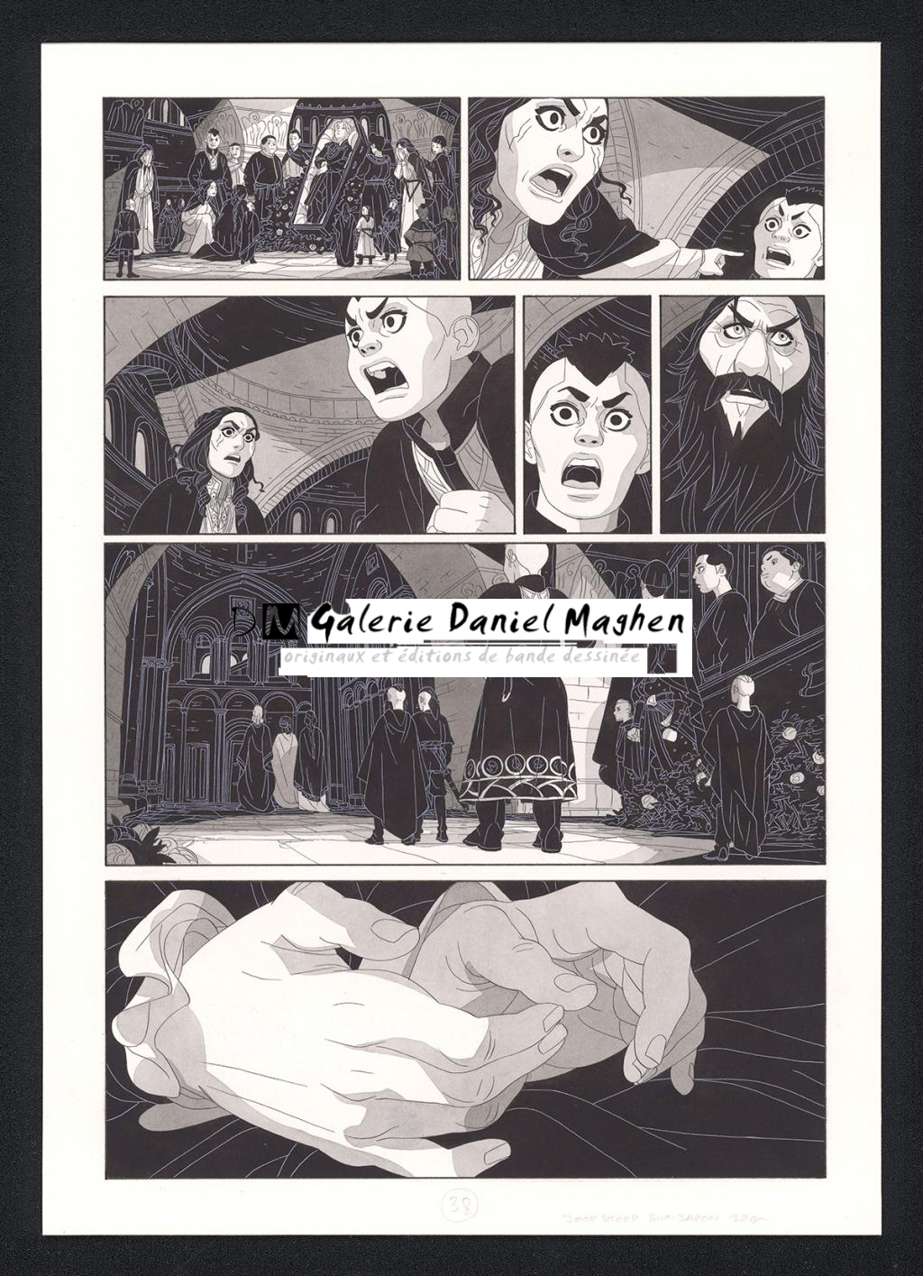 Planche originale - Bertrand Gatignol - Encres noires et aquarelle sur papier - 6144