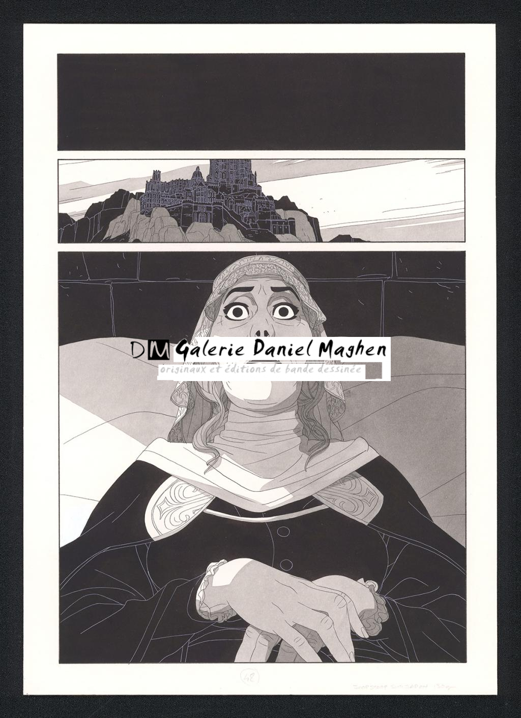 Planche originale - Bertrand Gatignol - Encres noires et aquarelle sur papier - 6145