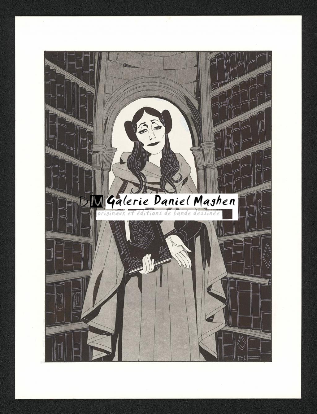 Illustration originale - Bertrand Gatignol - Encres noires et aquarelle sur papier - 5412