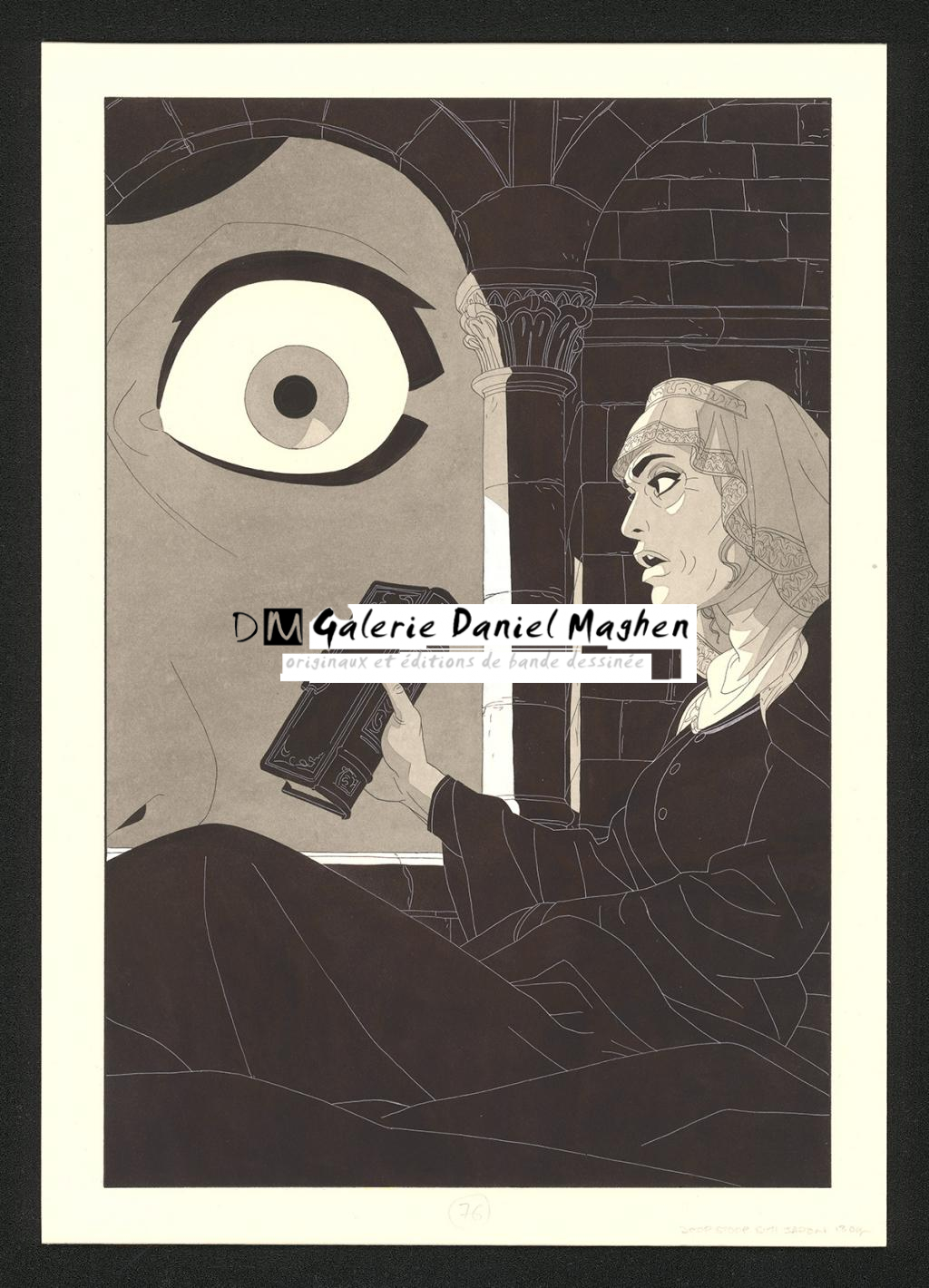 Planche originale - Bertrand Gatignol - Encres noires et aquarelle sur papier - 6171