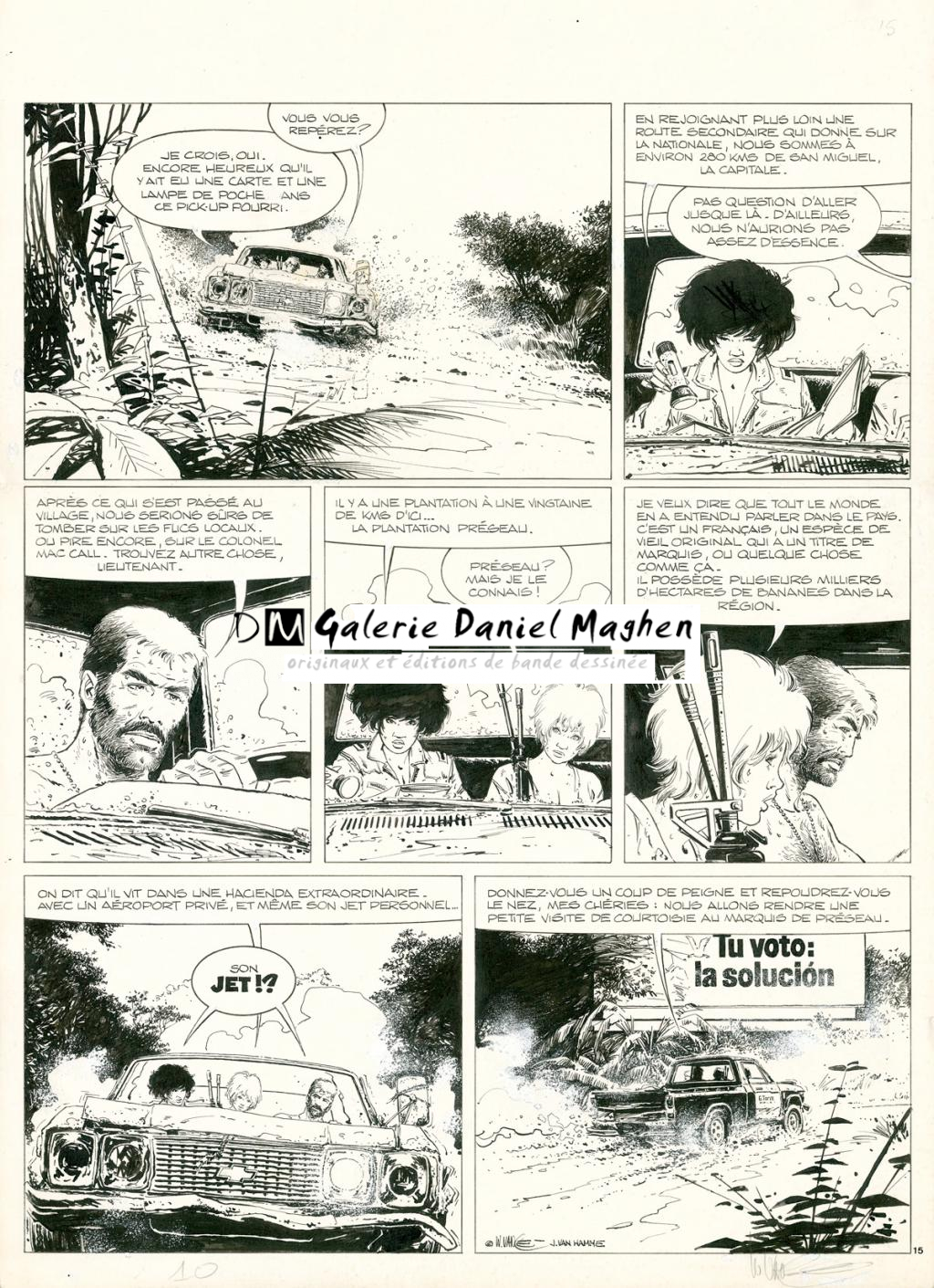 Planche originale n°15 - William Vance - Encre de Chine - 6129