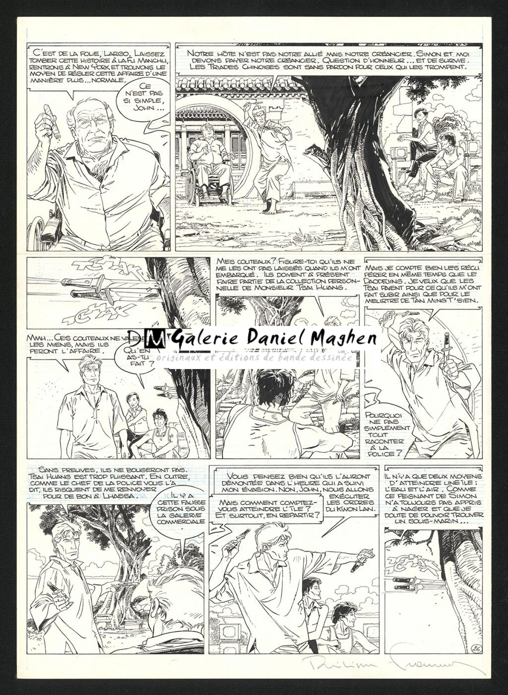 Planche originale n°26 - Philippe Francq - Encre de Chine sur papier - 6239