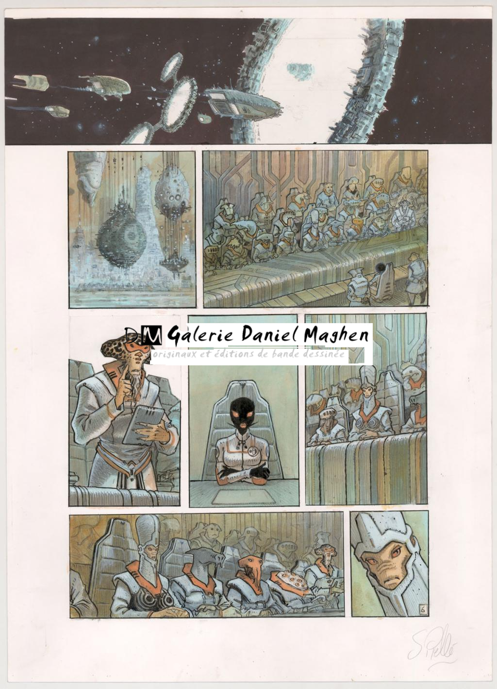 planche originale 6 - Serge Pellé - Encre acrylique, encre de Chine et crayon sur papi - 6247