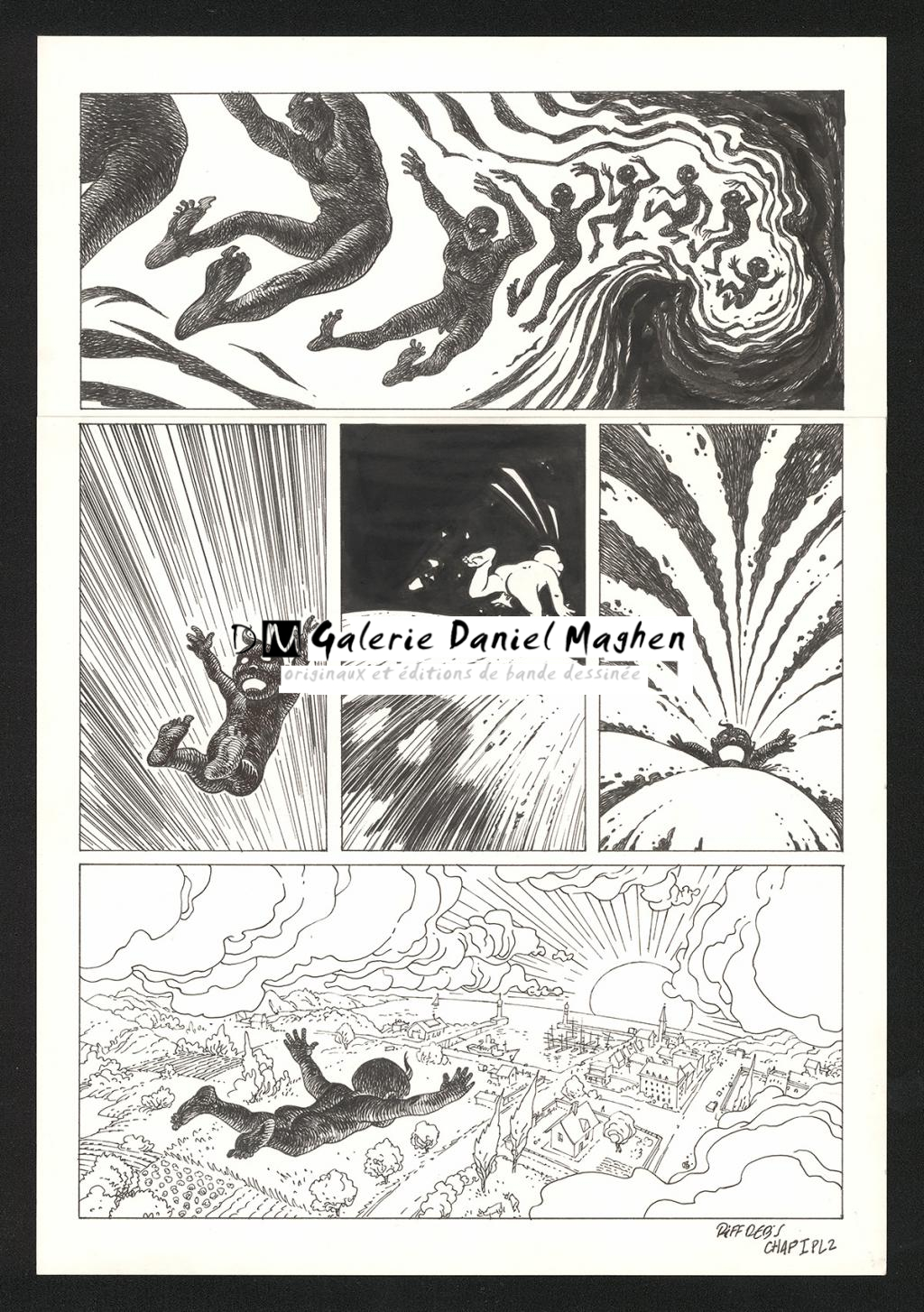 Planche originale n°2 du chapitre I - Riff Reb's - Encre de Chine et crayon sur papier - 6325