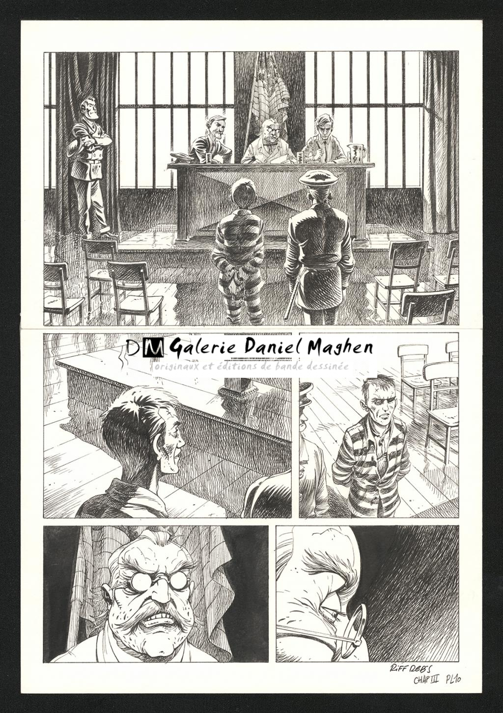 Planche originale n°10 du chapitre III - Riff Reb's - Encre de Chine et crayon sur papier - 6498