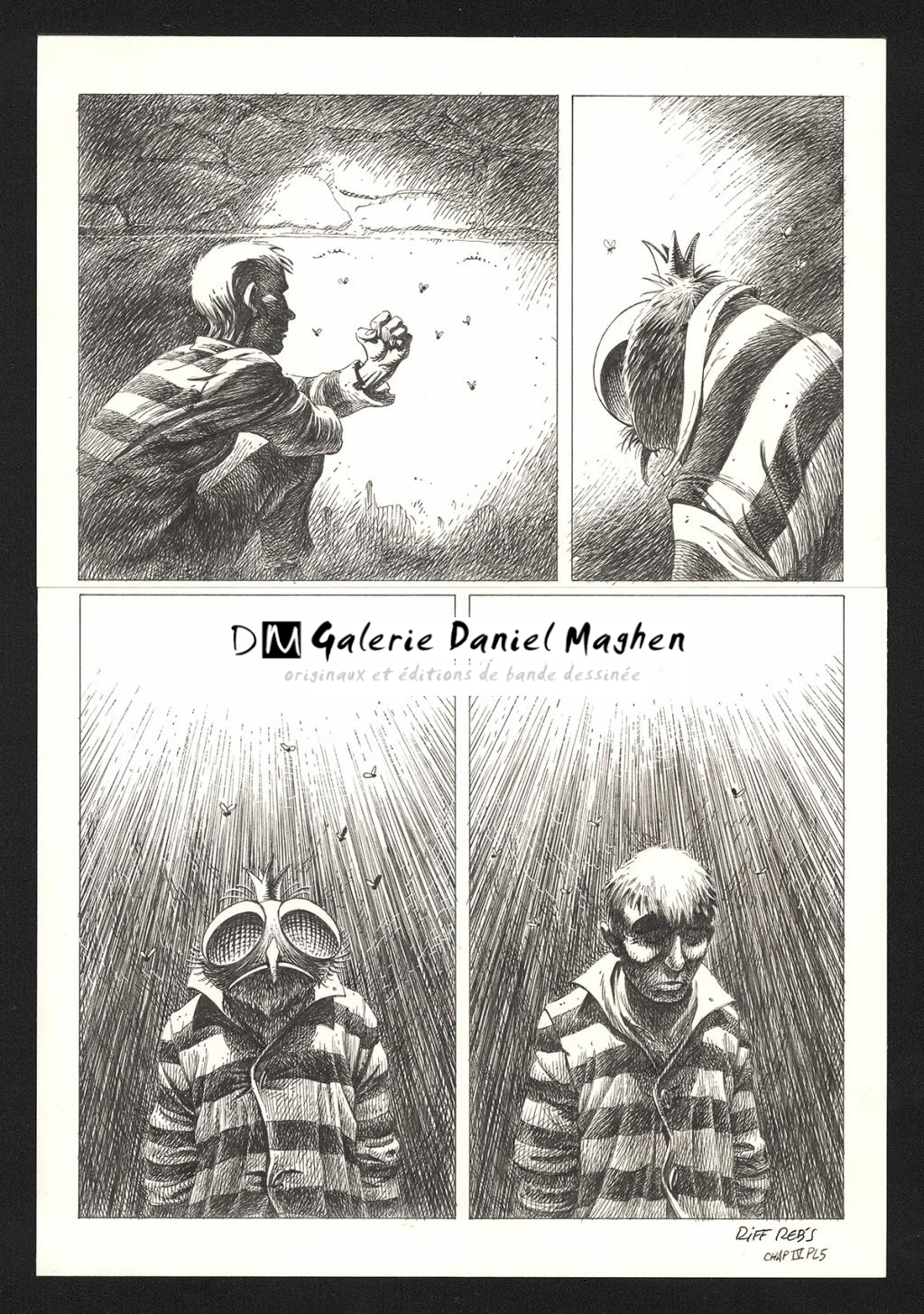 Planche originale n°5 du chapitre IV - Riff Reb's - Encre de Chine et crayon sur papier - 6500