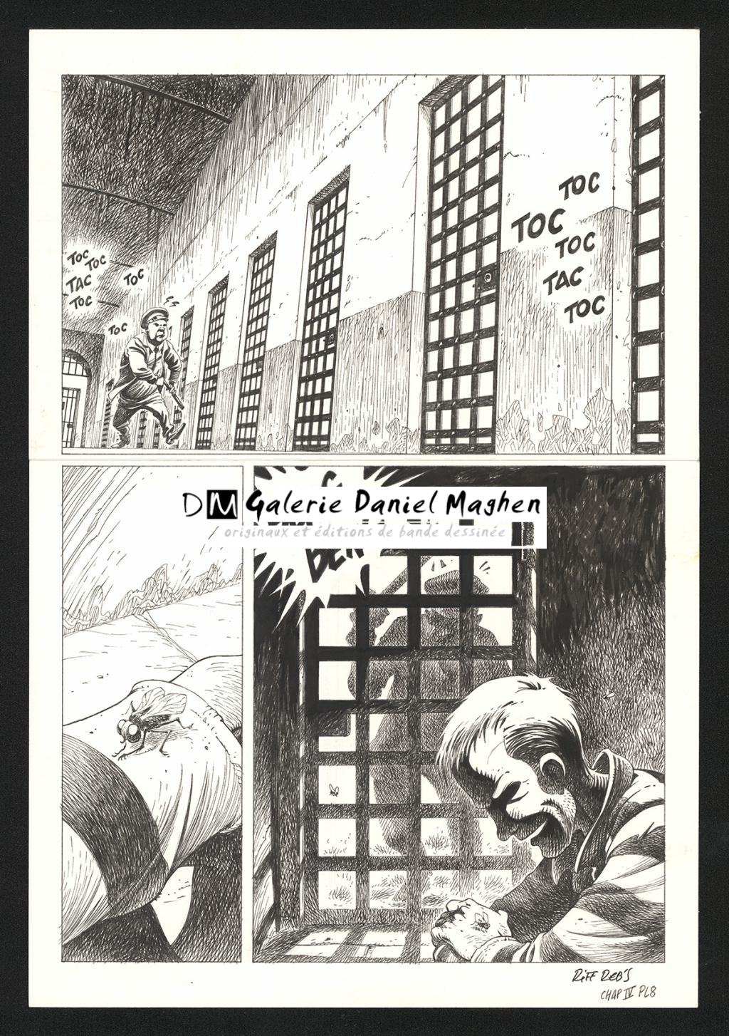 Planche originale n°8 du chapitre IV - Riff Reb's - Encre de Chine et crayon sur papier - 6502