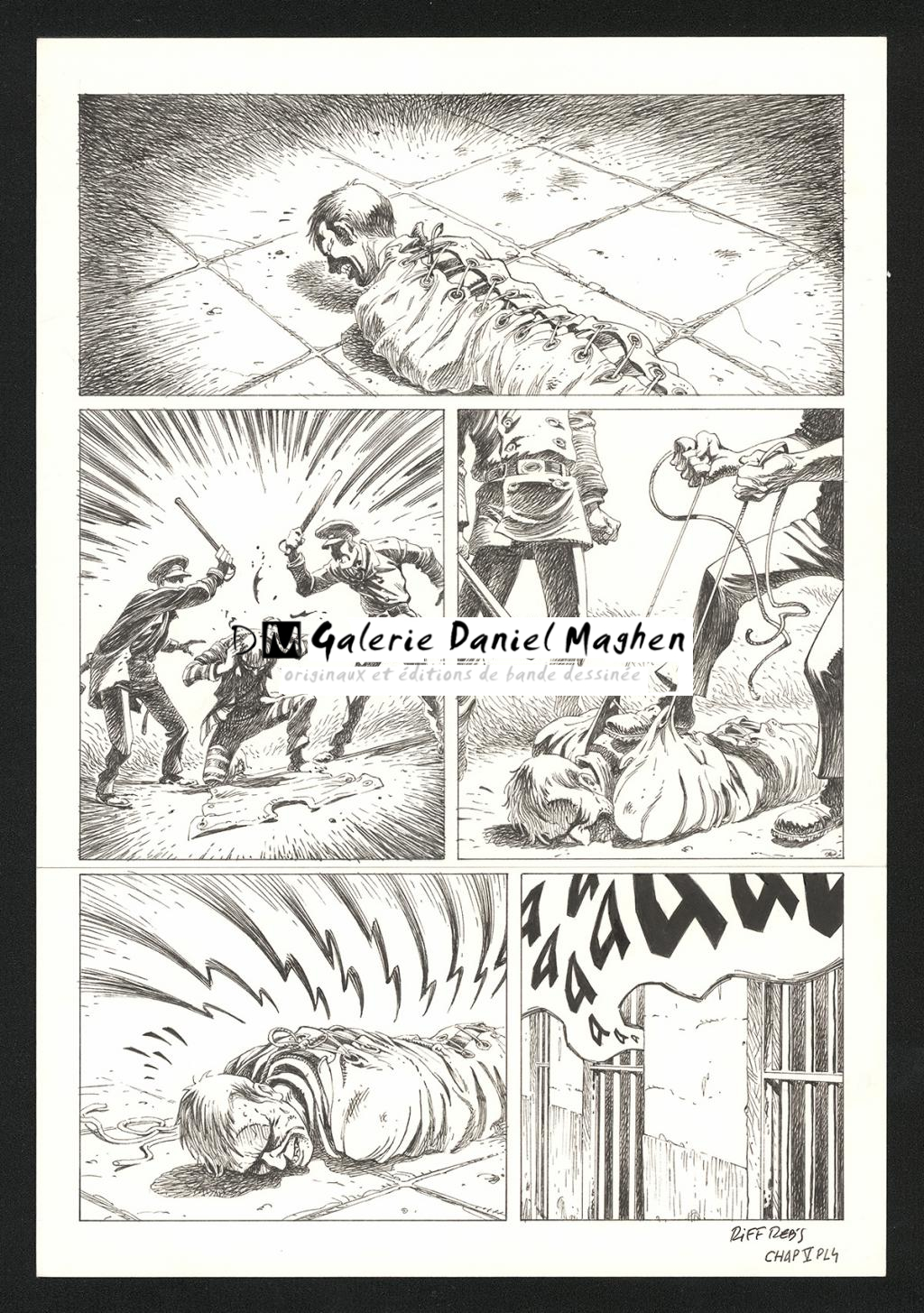 Planche originale n°4 du chapitre V - Riff Reb's - Encre de Chine et crayon sur papier - 6394