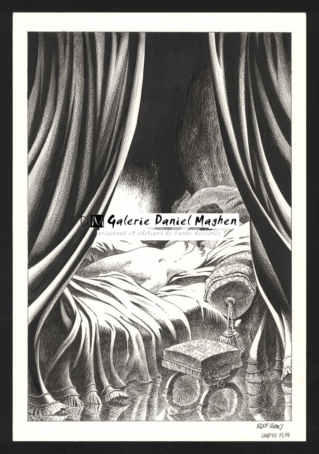 Planche originale n°18 du chapitre VII - Riff Reb's - Encre de Chine et crayon sur papier - 6506