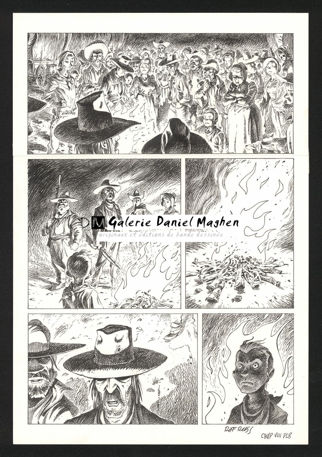 Planche originale n°8 du chapitre VIII - Riff Reb's - Encre de Chine et crayon sur papier - 6399