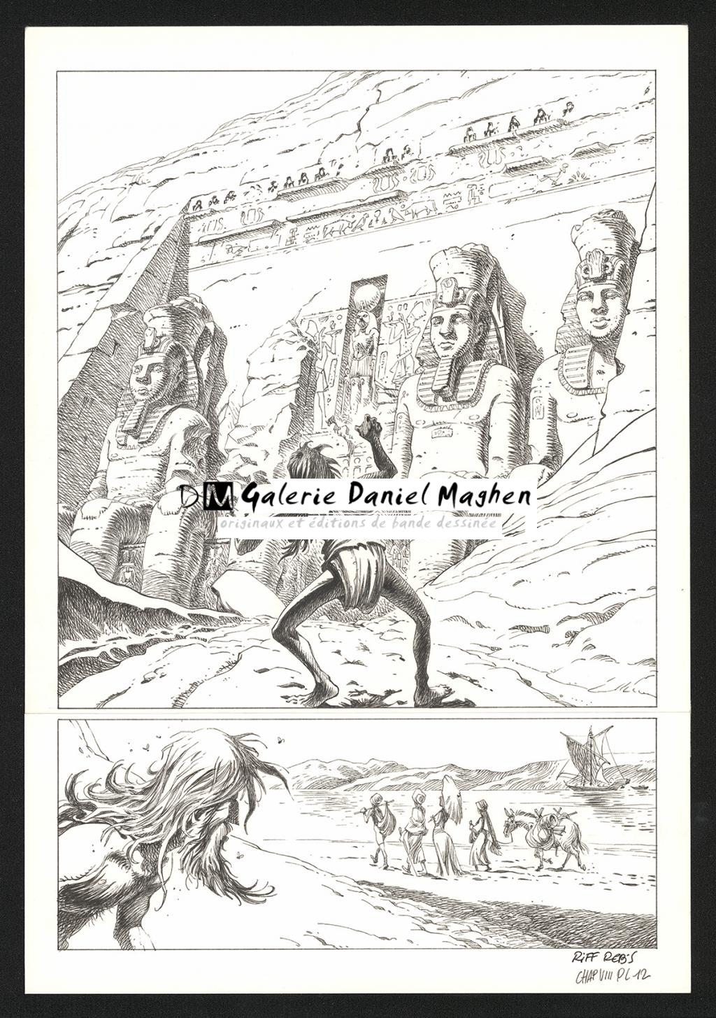 Planche originale n°12 du chapitre VIII - Riff Reb's - Encre de Chine et crayon sur papier - 6507