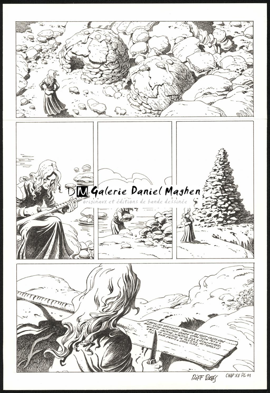 Planche originale n°11 du chapitre XV - Riff Reb's - Encre de Chine et crayon sur papier - 6412