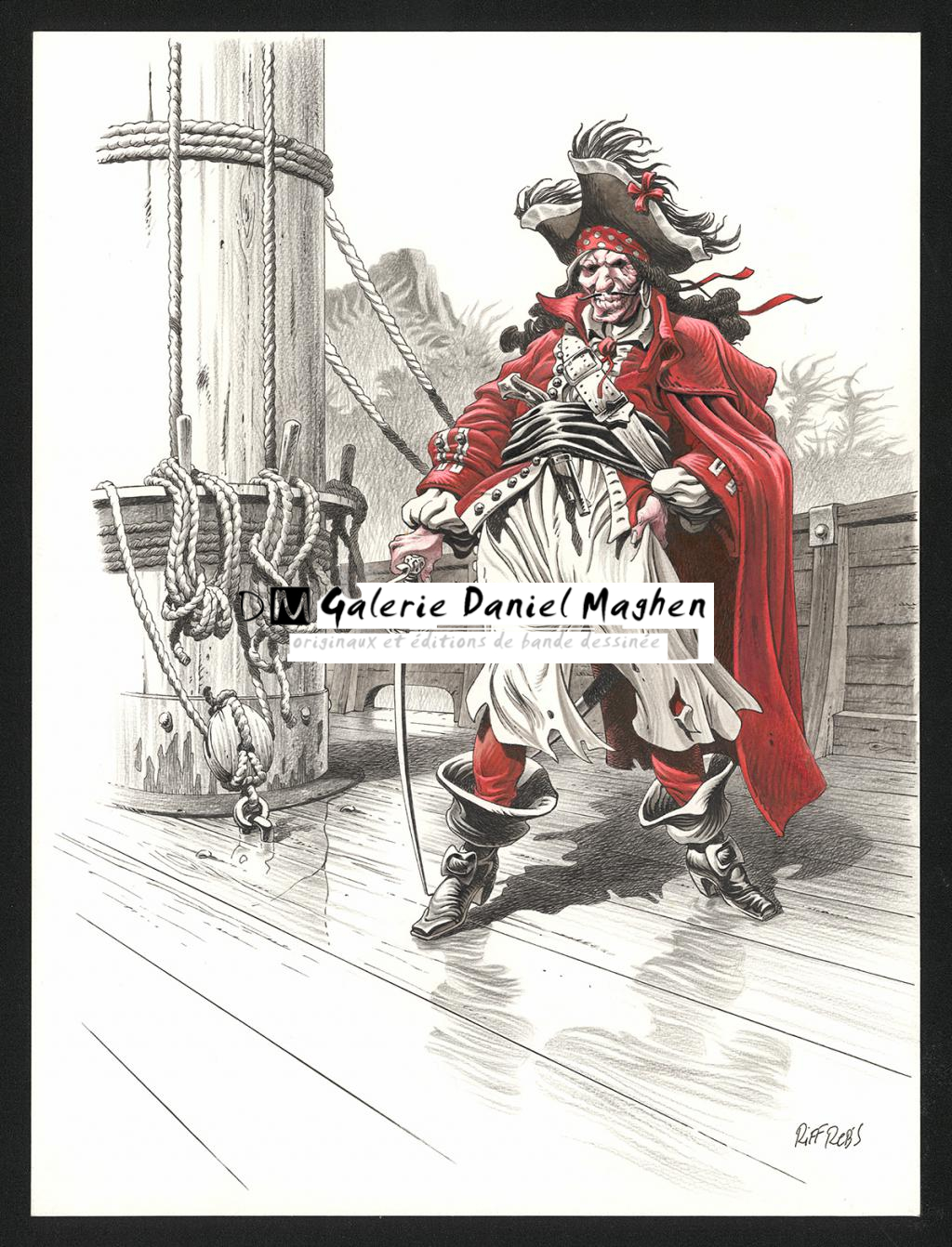 Illustration originale inédite - Riff Reb's - Technique mixte - 6524