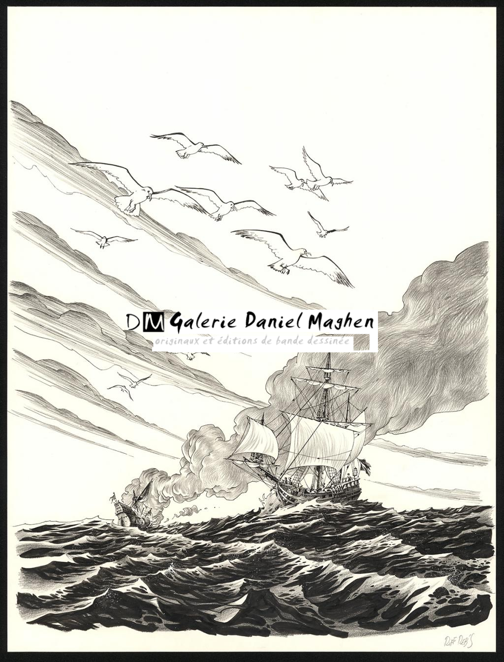 Illustration originale réalisée pour l'affiche du festival de Clairac - Riff Reb's - Technique mixte - 6527