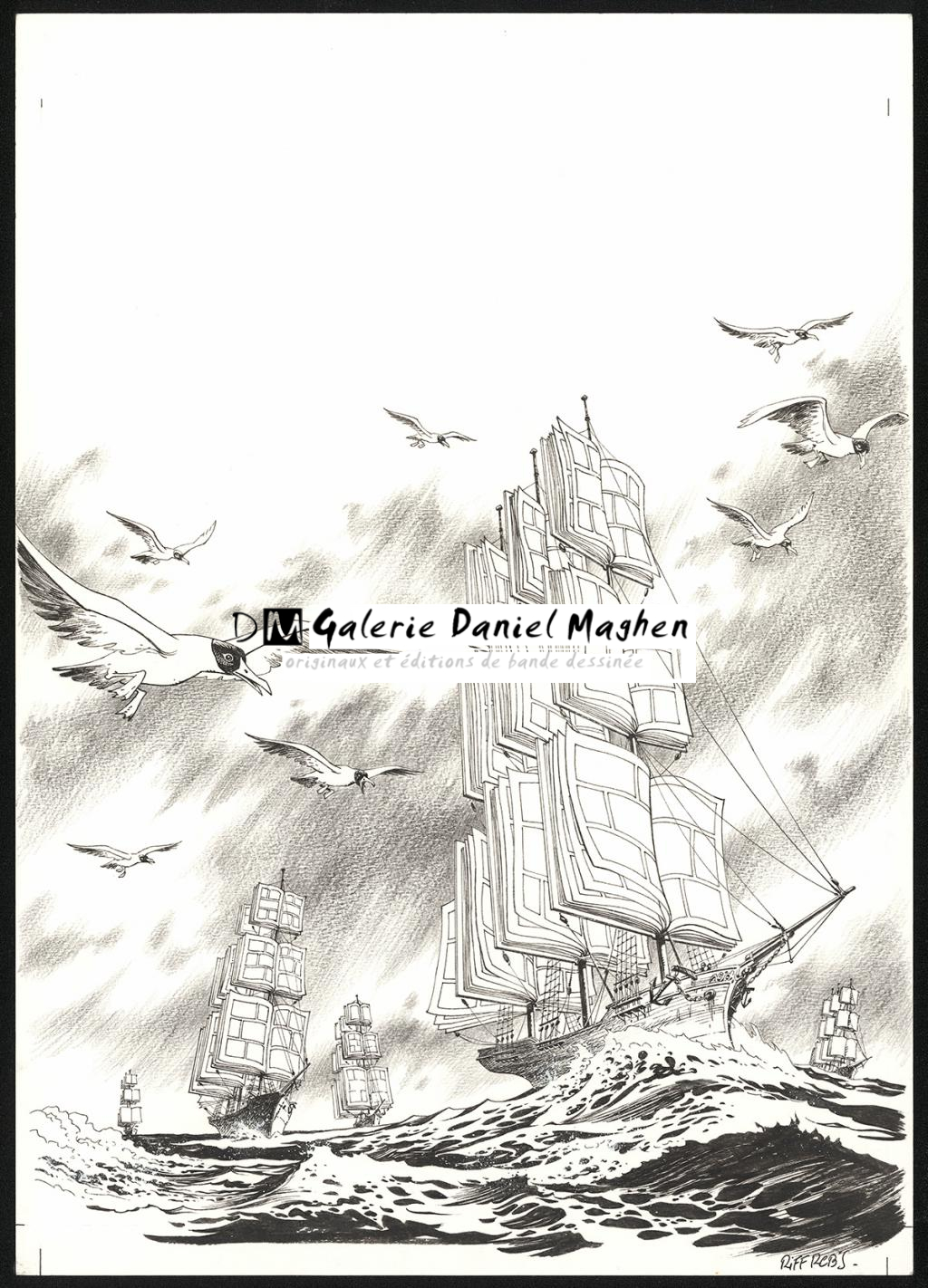 Illustration originale réalisée pour l'affiche du festival de Quimperlé - Riff Reb's - Encre de Chine et crayon sur papier - 6530