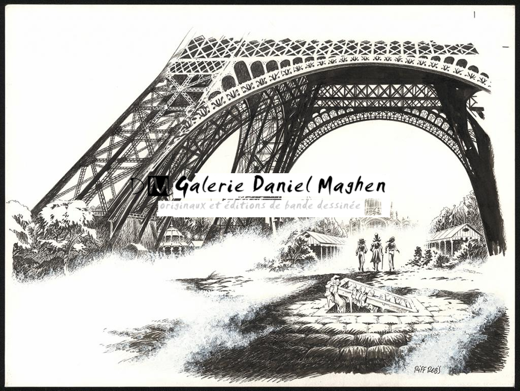 Couverture originale réalisée pour le tome 2 de la série Ceux qui ne peuvent pas mourir - Riff Reb's - Encre de Chine et crayon sur papier - 6428