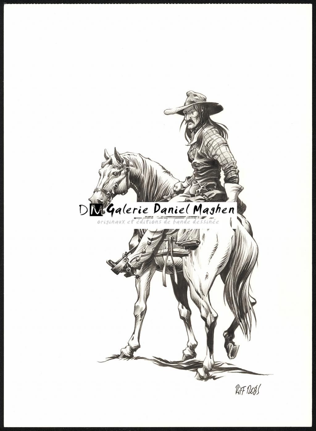 Illustration originale inédite - Riff Reb's - Encre de Chine et crayon sur papier - 6429