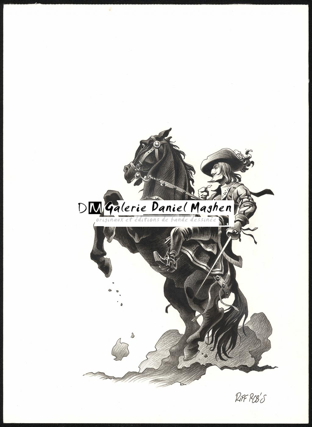 Illustration originale inédite - Riff Reb's - Encre de Chine et crayon sur papier - 6431