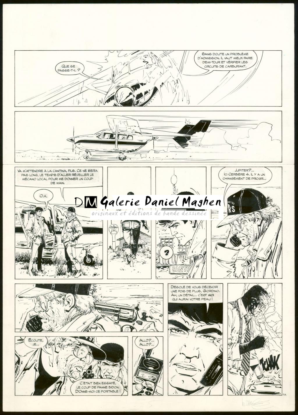 Planche originale n°39 - William Vance - Encre de Chine sur papier - 6450