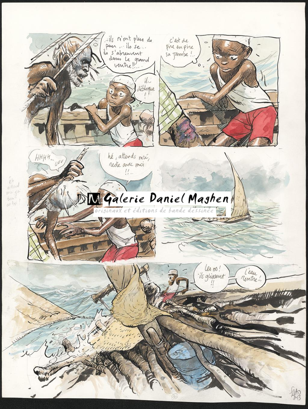 Planche originale n°80 - Benjamin Flao - Aquarelle, encre de Chine et crayon sur papier - 6540