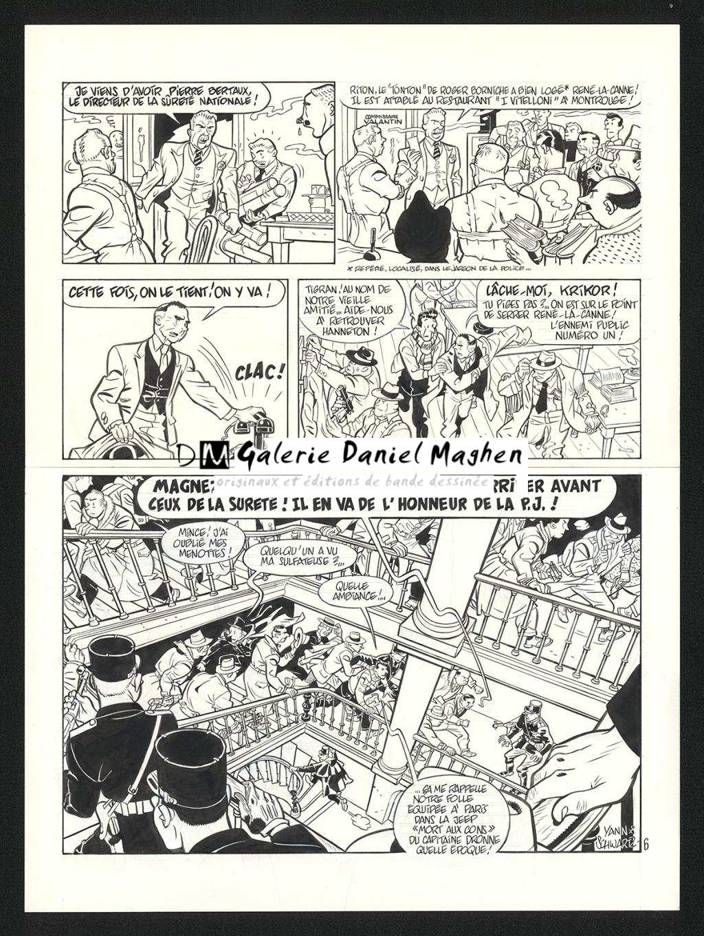 Planche originale n°6 - Olivier Schwartz - Encre de Chine sur papier - 6561