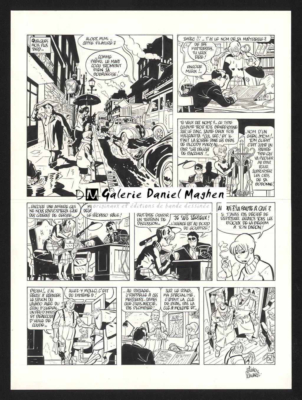 Planche originale n°52 - Olivier Schwartz - Encre de Chine sur papier - 6197